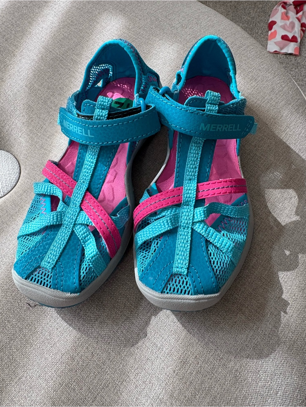 Merrell Kids Teal and Pink Sport Sandals
